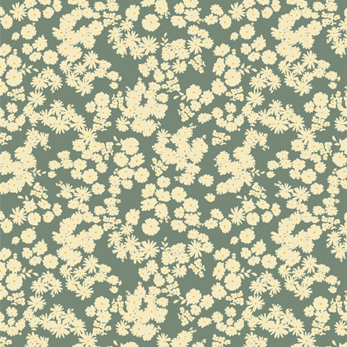 Art Gallery Fabrics - A Year In Petals - Smoky Blossoms Fir Fabric