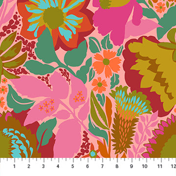 Anna Maria Textiles - Jumpstart - Shadows 108" Wideback Bouquet Fabric