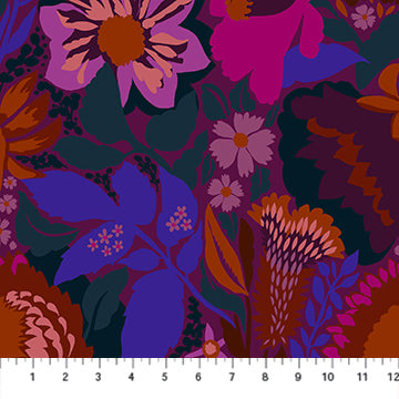 Anna Maria Textiles - Jumpstart - Shadows 108" Wideback Plum Fabric
