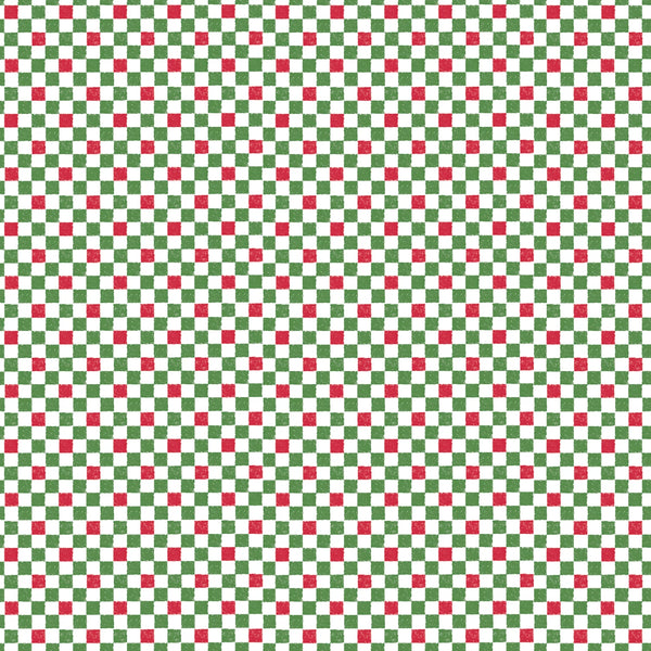 Riley Blake - Check Please 1/4 inch - Christmas Fabric