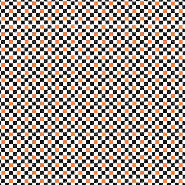 Riley Blake - Check Please 1/4 inch - Halloween Fabric