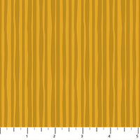 Figo - Joyful June - Stripe Ochre CANVAS Fabric