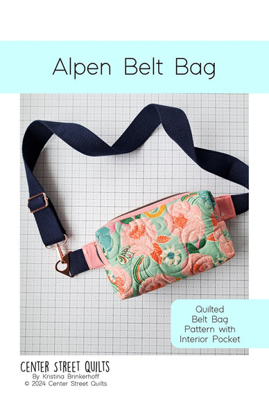 Center Street Quilts - Alpen Belt Bag - Paper Pattern