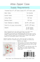 Center Street Quilts - Atlas Zipper Case - Paper Pattern