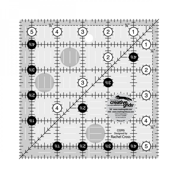 Creative Grids - 5.5 inch Square Quilt Ruler