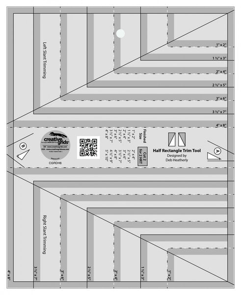 Creative Grids - Half Rectangle Trim Ruler