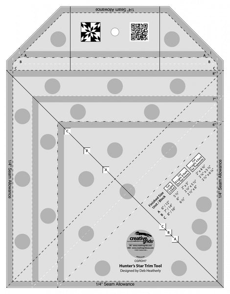 Creative Grids - Hunter's Star Trim Tool Ruler