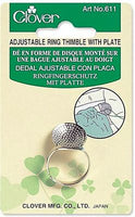 Clover - Adjustable Ring Thimble with Plate
