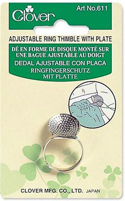 Clover - Adjustable Ring Thimble with Plate