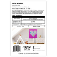 Corinne Sovey - Full Hearts Quilt - Paper Pattern