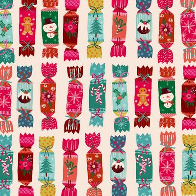 Dashwood Studios - Candy Cane - Christmas Crackers Fabric