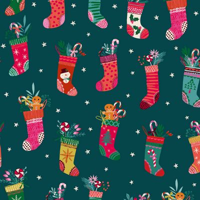 Dashwood Studios - Candy Cane - Christmas Stockings Fabric