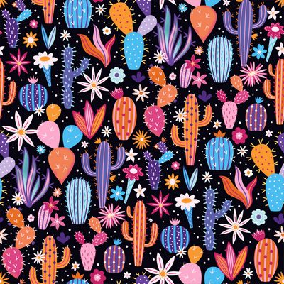 Dashwood Studios - Cosmic Cowboy - Cosmic Cacti Fabric