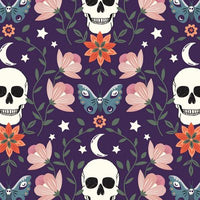 Dashwood Studios - Spellbound - Skull and Floral Fabric