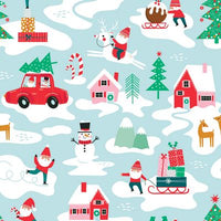 Dashwood Studios- Wonderful Christmas Time - Winter Wonderland Fabric