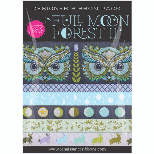 Renaissance Ribbons - Tula Pink Full Moon Forest II Ribbon Pack - Starlight