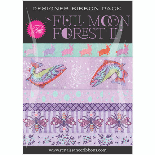 Renaissance Ribbons - Tula Pink Full Moon Forest II Ribbon Pack - Blossom