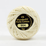 Wonderfil Threads - Perle Cotton Thread 8wt 5 gram Ball- Cream