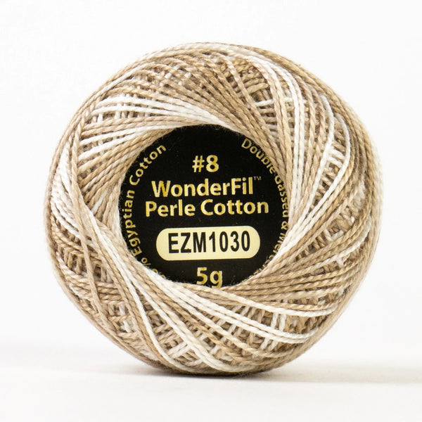Wonderfil Threads - Perle Cotton Variegated Thread 8wt 5 gram Ball-Linen