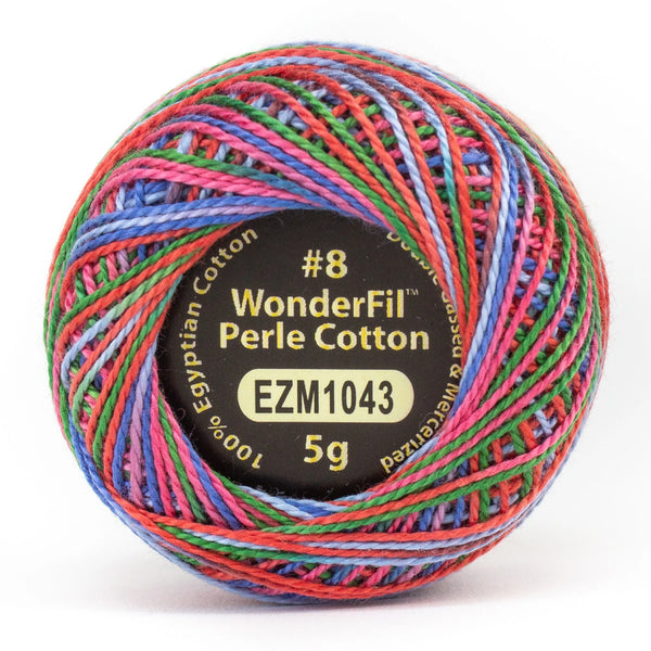 Wonderfil Threads - Perle Cotton Variegated Thread 8wt 5 gram Ball-Sugar Rush