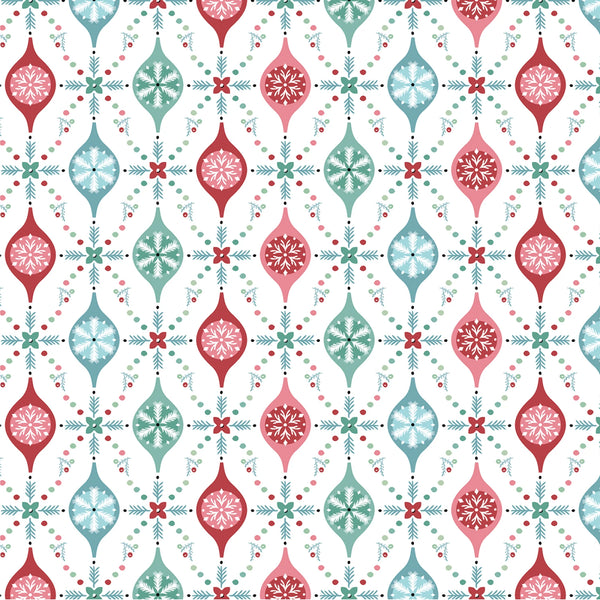 Poppie Cotton - Frost & Flurry - Merry Berries White Fabric