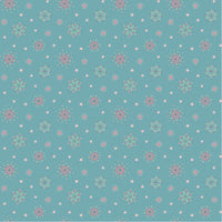 Poppie Cotton - Frost & Flurry - Flurry Flakes Blue Fabric