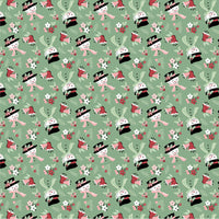 Poppie Cotton - Frost & Flurry - Snow Tossed Mint Fabric