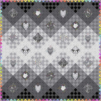 Pre-Order FreeSpirit Fabrics - Tula Pink Graywork Fade to Gray Quilt Kit
