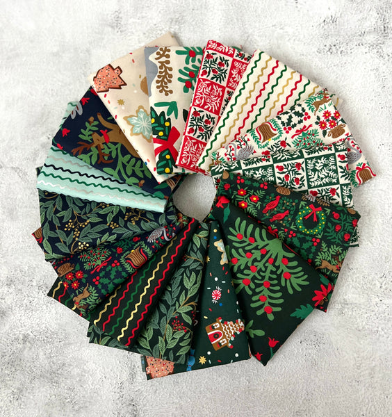 Rifle Paper Co- Holiday Classics III Bundle - 15 Fat Quarters