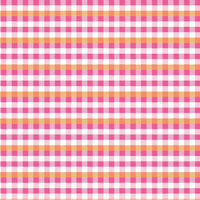 Poppie Cotton - Kitty Loves Candy - Halloween Plaid Pink Fabric