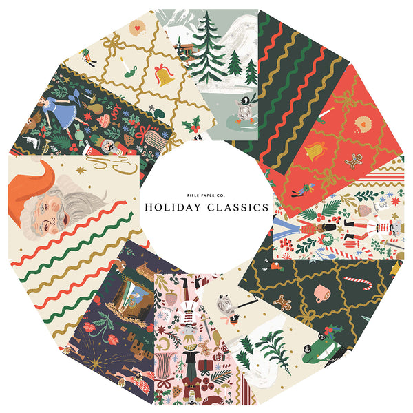 Rifle Paper Co. - Holiday Classics IV - Fat Quarter Bundle