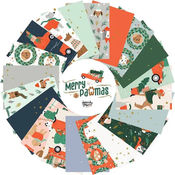 Cotton + Steel - Merry Pawmas - Fat Quarter Bundle