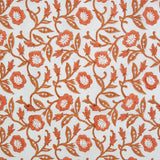 Fableism - Indian Block Print Cottage - Trumpet Vines Sienna Fabric