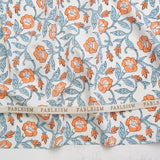 Fableism - Indian Block Print Cottage - Trumpet Vines Winter Fabric