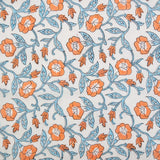 Fableism - Indian Block Print Cottage - Trumpet Vines Winter Fabric