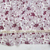 Fableism - Indian Block Print Cottage - Cozy Floral Purple Fabric