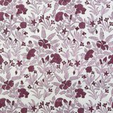 Fableism - Indian Block Print Cottage - Cozy Floral Purple Fabric
