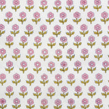 Fableism - Indian Block Print Cottage - Flowerling Pink Fabric