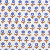 Fableism - Indian Block Print Cottage - Flowerling Violet Fabric