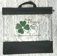 Pearls & Clovers Quilt Shop Merchandise - Craft Caddy Project Bag XL