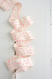 Bessie Pearl Binding Co. - 2.5" Bias Quilt Binding - Starry Mini Neon Pink
