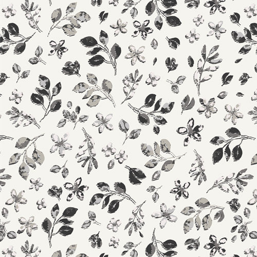 Art Gallery Fabrics - InkPerfect Carbon Edition - Botanical Imprint Fabric