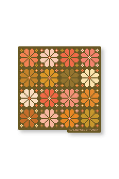 Lo & Behold Stitchery - Knitted Blooms Sticker