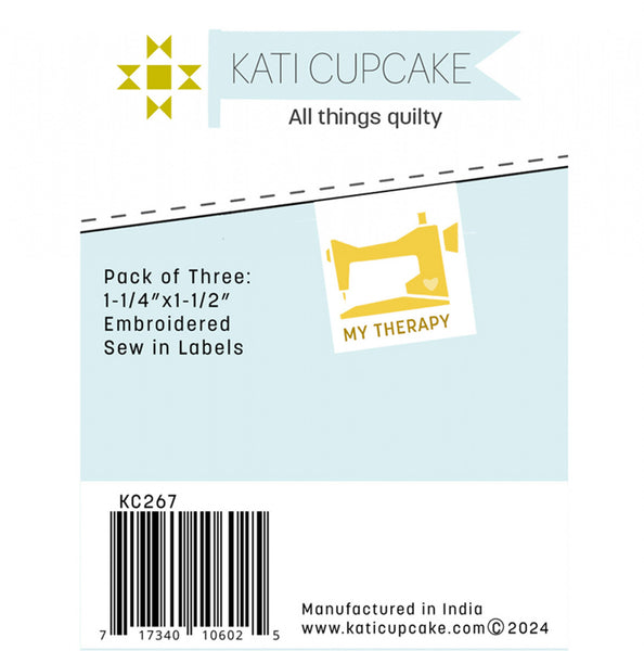 Kati Cupcake - My Therapy Sewing Labels (3 ct)