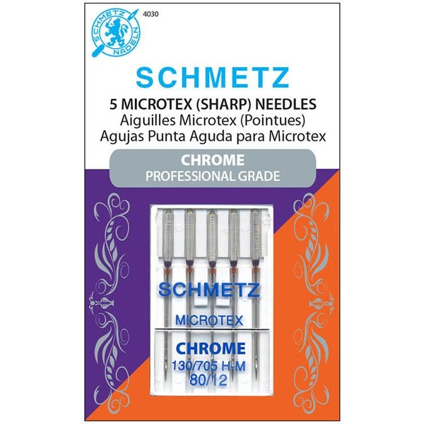 Schmetz - Chrome Microtex Needles 80/12
