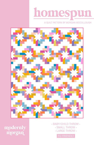 Modernly Morgan - Homespun Quilt - Paper Pattern