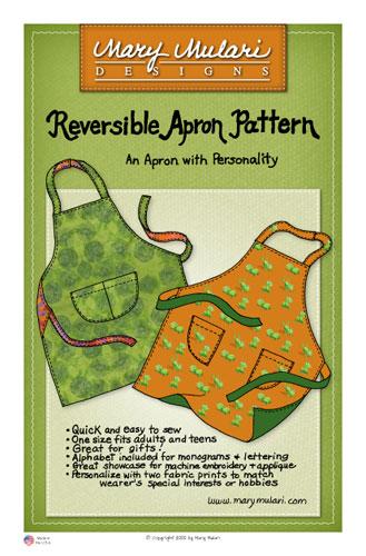 Mary's Productions - Reversible Apron - Paper Pattern