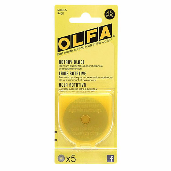 Olfa - Rotary Cutter Blades- 45mm (5 blades)