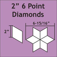 Paper Pieces - 6 Point Diamond - 2"