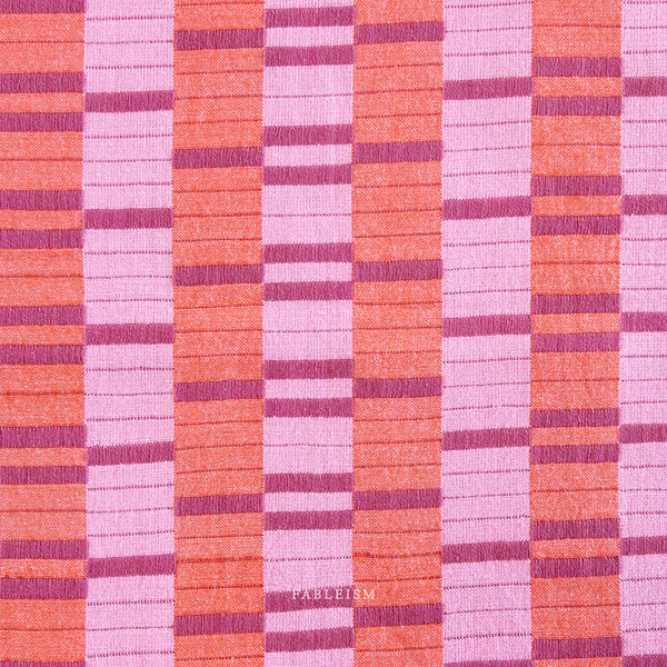 Fableism - Lucky Loom - Southwest Stripe Berry Fabric